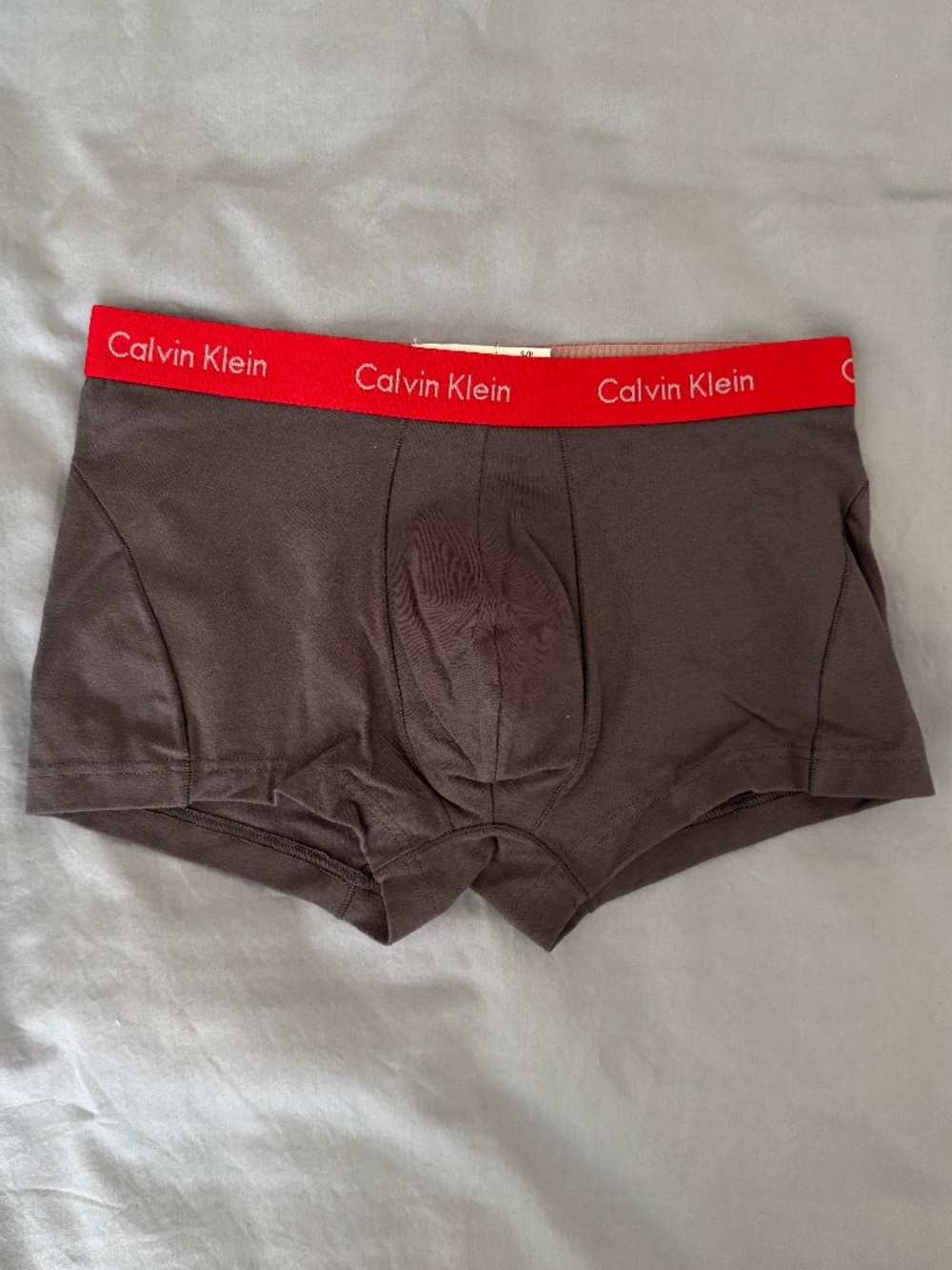 Calvin Klein Pro Stretch Reflex Briefs - Charcoal/Grey w/ Red - NWT - Small